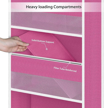 Univivi 6-Shelf Over Door Hanging Organizer Fabric Baby Door Storage