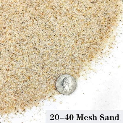YISZM Aquarium Sand, 10lbs Beige Fish Tank Sand, Aquarium Gravel Substrate for Aquascaping, Vivariums, Terrariums, Plants and Crafts