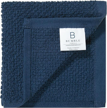 Bumble Premium Dish Cloths Towel 12"x12" | 100% Natural Ring Spun Cotton Tea