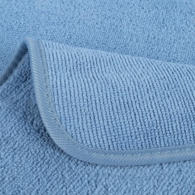 POLYTE Premium Lint Free Microfiber Washcloth Face Towel, 13 x 13 in