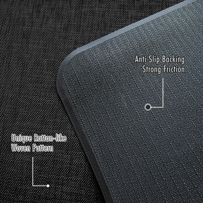 Wansimoo Office Chair Mat for Hardwood and Tile Floor, 36"x48" Floor Mat, Heavy Duty Computer Gaming Chair Mat, Anti-Slip, Non- Curve, Desk Chair Mat, Floor Protector for Home Office(Black)