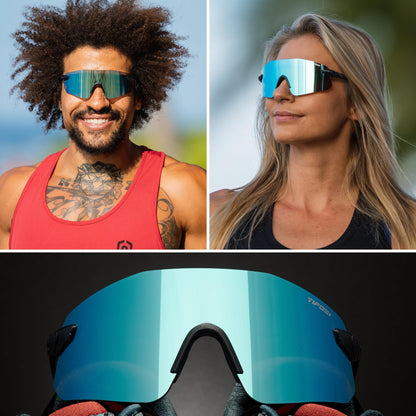 Tifosi Vogel SL Sport Sunglasses Men & Women - Ideal For Baseball, Cycling, Cricket, Golf, Hiking, Running