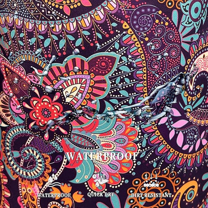 Mandala Paisley Laundry Hamper Retro Boho Colorful Laundry Basket