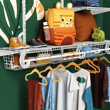 ClosetMaid Hideaway Behind-the-Hangers Hanging Wire Shelf