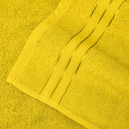 Elegant Comfort Three Line Popcorn Extra Large Luxury Bath Towel