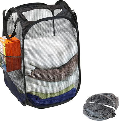 Simple Houseware Mesh Pop-Up Laundry Hamper Basket