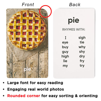 Award-Winning Rhyming Words Flash Cards for Kids Ages 4-8 – Master Phonics, Spelling & Word Families – 36 Durable Cards for Kindergarten, 1st, 2nd & 3rd Grade