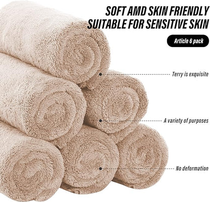 MOONQUEEN 6 Pack Premium Hand Towels