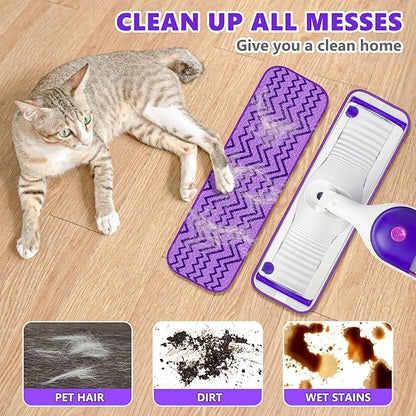 6 Pack Reusable Mop Pads Compatible