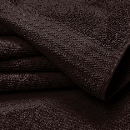 GLAMBURG Ultra Soft 12-Piece Washcloths Set 13x13-100% Ringspun Cotton