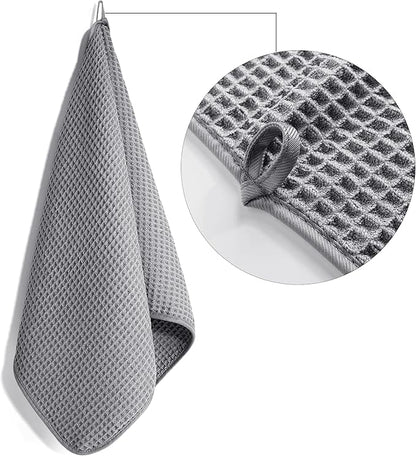 POLYTE 430 GSM Microfiber Lint Free Hand Towel, 16 x 30 in, 4 Pack