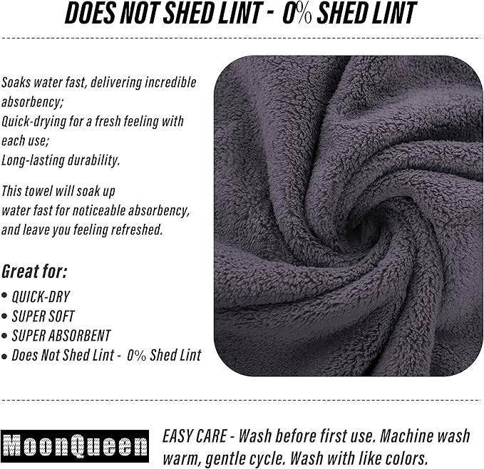 MOONQUEEN 18 Pack Premium Hand Towels