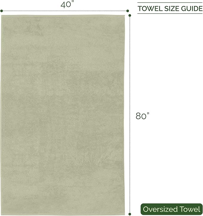 Elegant Comfort Three Line Popcorn Extra Large Luxury Bath Towel