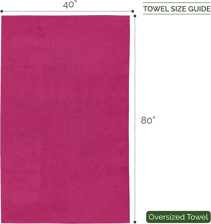 Elegant Comfort Three Line Popcorn Extra Large Luxury Bath Towel