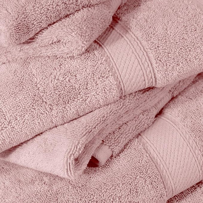 SUPERIOR Egyptian Cotton Pile 6 Piece Towel Set, Includes 2 Bath, 2 Hand