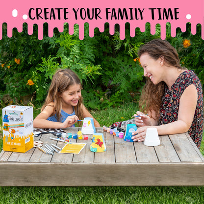 Make Your Own Wind Chime Craft Kit, 2-Pack – Large Bells, Stencils & Beads | DIY Arts and Crafts for Kids Ages 6–12 | Creative Gift for Boys and Girls