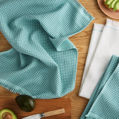 KitchenAid Gourmet Series Gridlines Kitchen Towels 3-Pack Set, 100% Cotton
