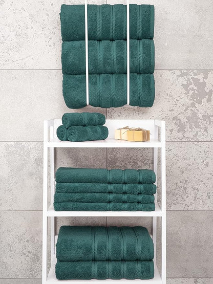 American Soft Linen Luxury 4 Piece Bath Towel Set, 600 GSM 100% Cotton Turkish