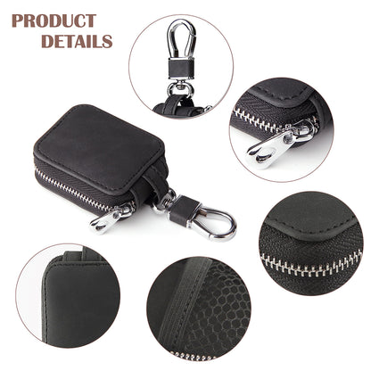 Earbud Case Headphone Storage Case Compatible with Airpods 1/2/3/Pro Wireless Earphones Carrying Pouch Small PU Leather Bag Shockproof Earpods Cover Universal Bag Travel Protection Pouche