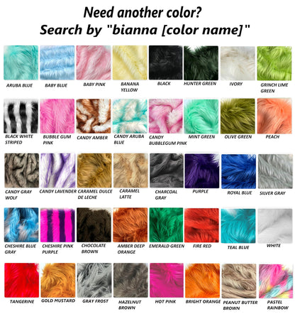 Bianna Olive Green Faux Fur Fabric, by The Yard, American Seller, Luxury Shag Shaggy Material for Crafting, Sewing, Costumes, Fursuits, Home Decor (5x60 inches)