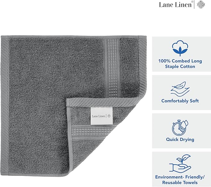 LANE LINEN Washcloths Set