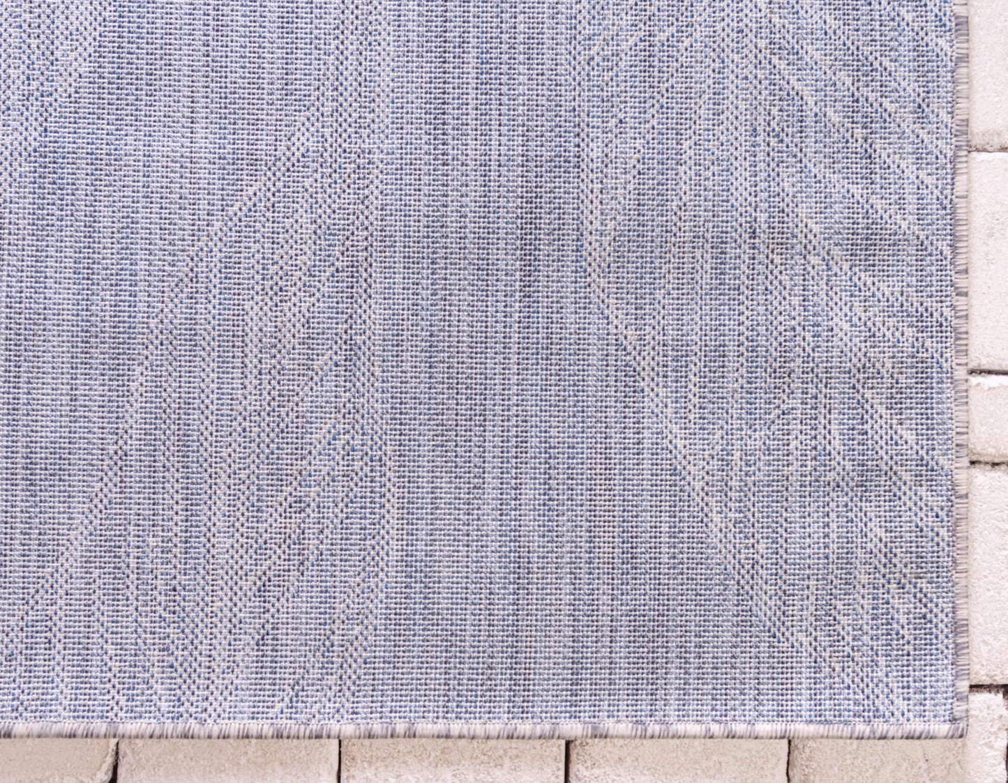 Unique Loom Outdoor Botanical Collection Area Rug - Leaf (2' x 6' 1" Runner, Light Gray/ Ivory)