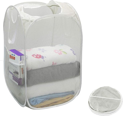 Simple Houseware Mesh Pop-Up Laundry Hamper Basket