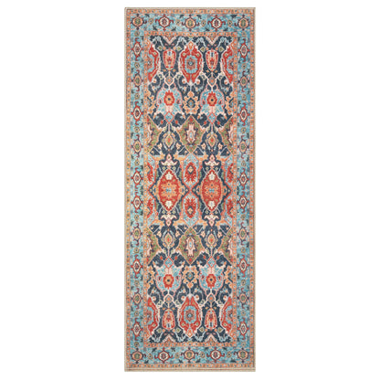 Keen Home Design 30"x120" Rug - Machine Washable Runner Rug with Non-Slip Backing, Ideal for Hallway, Entryway, Kitchen, Laundry Room - Vintage, Easy Clean, Durable, Low Pile - (2'6" x 10')