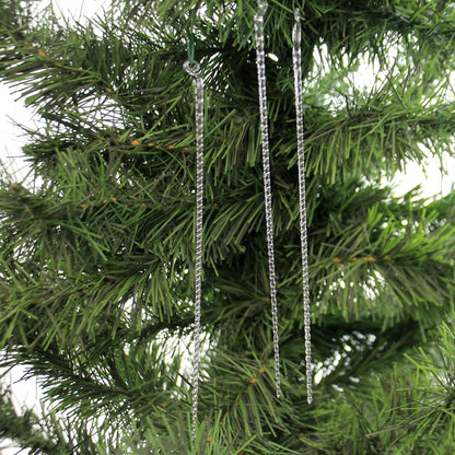Old World Christmas Crystal Icicles Glass Blown Ornament for Christmas Tree, Handcrafted Holiday Decoration