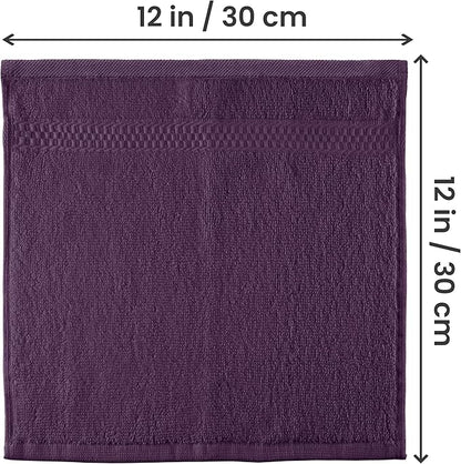 Utopia Towels 12 Pack Premium Wash Cloths Set, 12 by 12 Inches, 100% Cotton