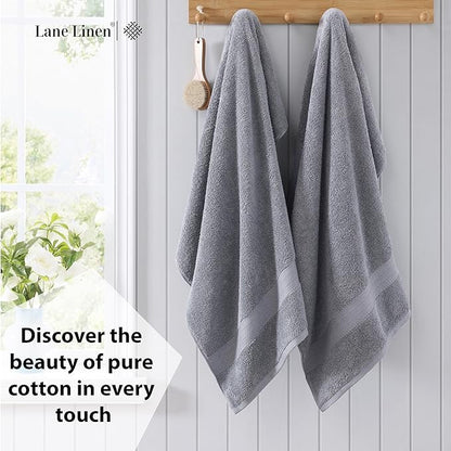 LANE LINEN 100% Long Staple Cotton Bath Sheets Set of 2