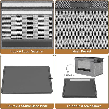 Trash Bag Holder Dispenser 2 Pack Extra Large, Oxford Cloth Garbage Bag Storage