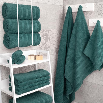 American Soft Linen Luxury 4 Piece Bath Towel Set, 600 GSM 100% Cotton Turkish