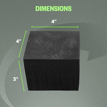 XCEL Floral Foam Blocks - Reusable, Weather Resistant Craft Foam for Artificial Flower Arrangements, Faux Florist Foam Planters Florist Supplies (Black 4" x 4" x 3" - 8 Pack)