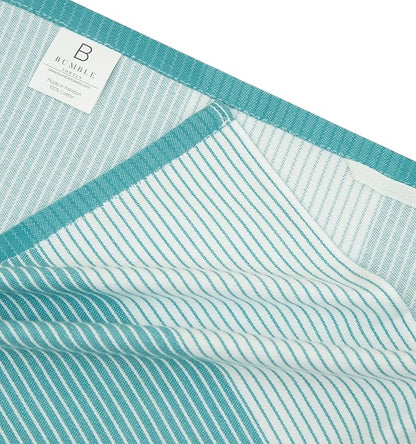 Premium Kitchen Towels | Yarn Dyed Flat Woven Stripe Kitchen Towel Set| 238 GSM