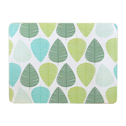 Premier Housewares Green Leaf Placemats, Set of 4, Cork