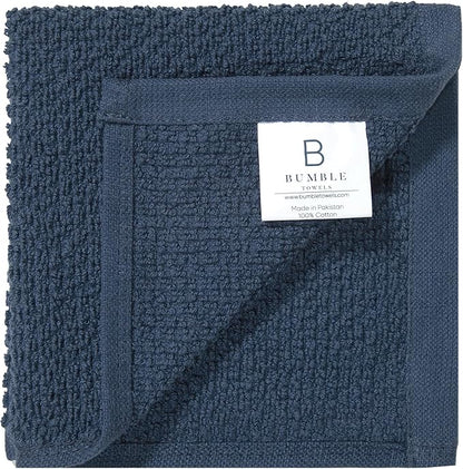 Bumble Premium Dish Cloths Towel 12"x12" | 100% Natural Ring Spun Cotton Tea