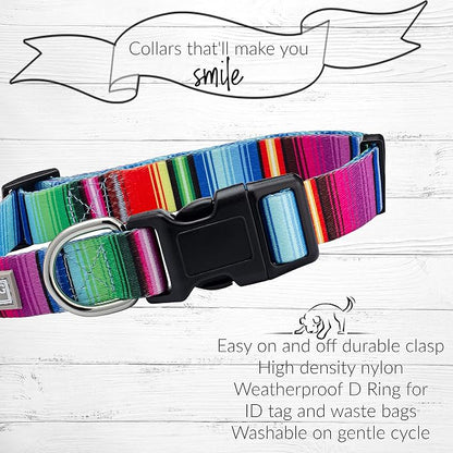 Lucky Love Dog - Adjustable Dog Collar with Easy Click Buckle for Small Dogs, Durable, & Comfortable for Male & Female Dogs, Pet Collar for Puppies & Adult Ones - Nacho, Small
