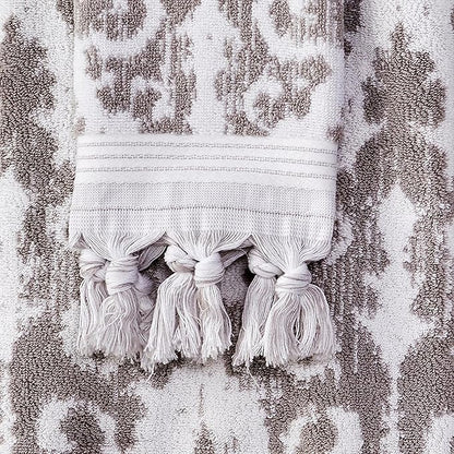 SKL Home Mirage Fringe 100% Turkish Cotton Hand Towel, 16x26 in