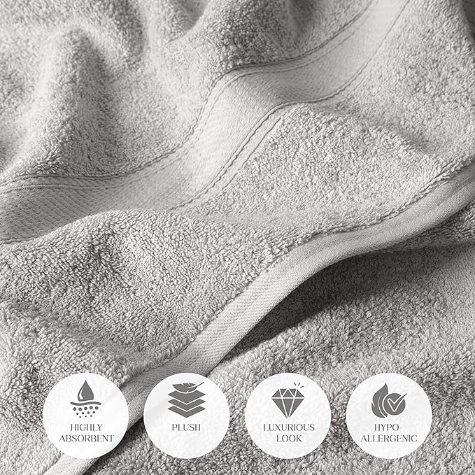 Superior Solid Egyptian Cotton Bath Towel Set