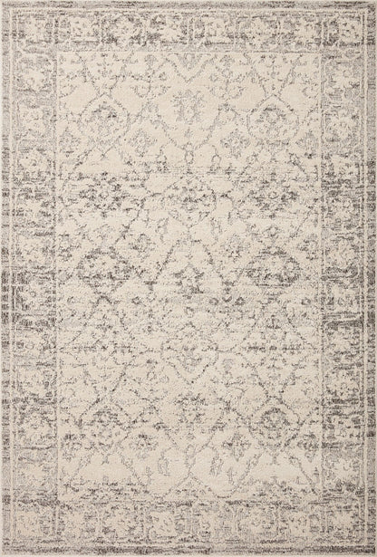 Loloi Magnolia Home by Joanna Gaines Gigi Collection GIG-02 Ivory/Stone 5'-3" x 7'-6" Area Rug