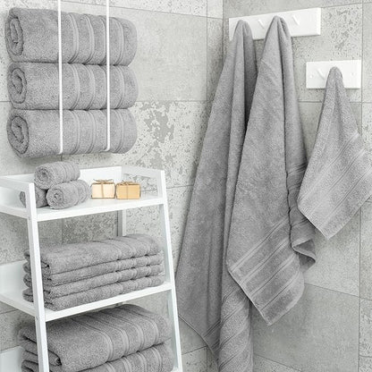 American Soft Linen Luxury 4 Piece Bath Towel Set, 600 GSM 100% Cotton Turkish