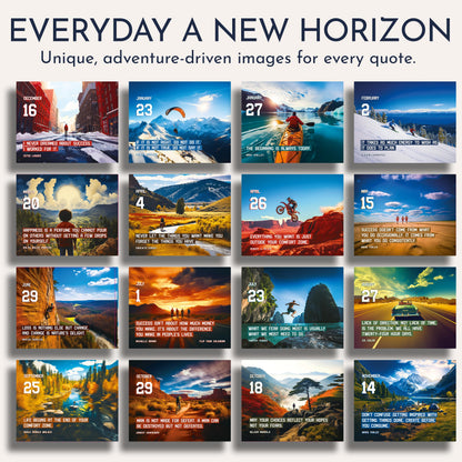 Motivational Calendar for Men – Daily Flip Calendar with 366 Inspirational Quotes – Inspirational Gifts for Him, Office Decor, Desk Accessories, Daily Affirmations, Perpetual Desk Calendar, Office Gifts