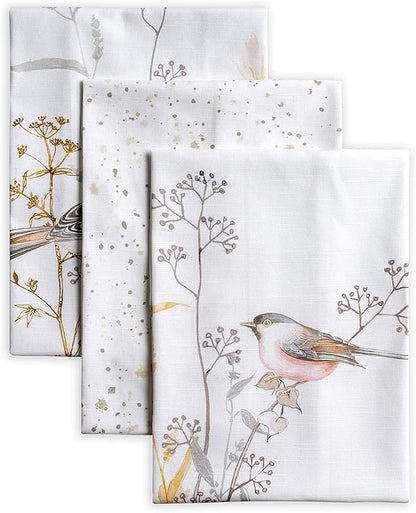 Maison d' Hermine Kitchen Towels Set of 3 100% Cotton 27.50" x 20" Reusable