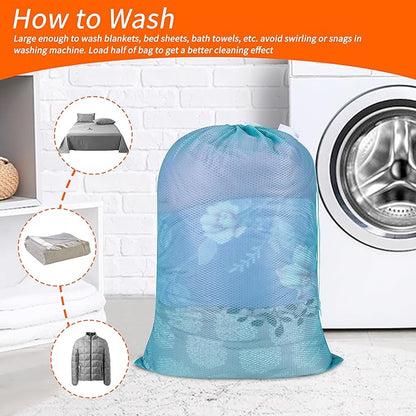 Polecasa Heavy Duty Diamond Large Mesh Laundry Bag
