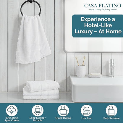 White Hand Towels for Bathroom