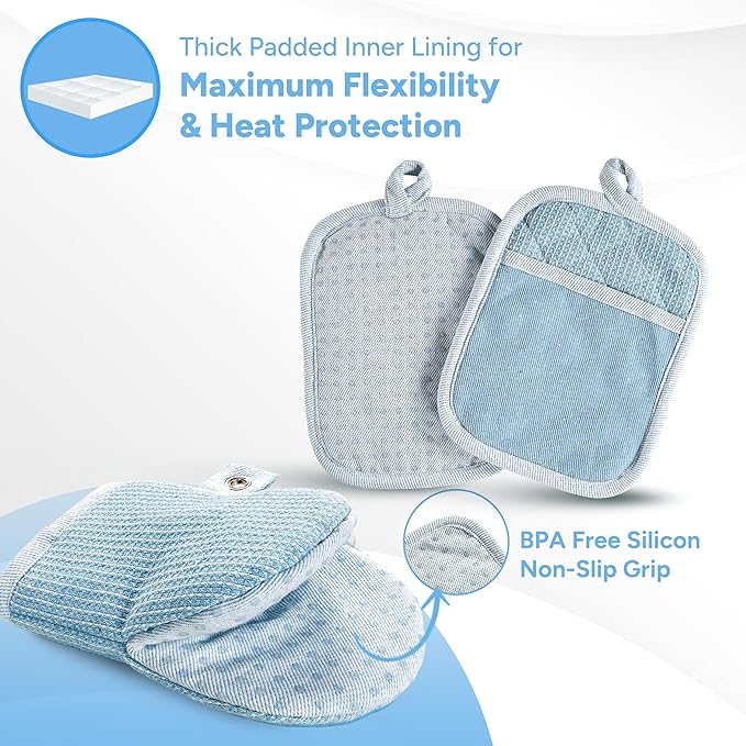 Casa Platino BBQ Gloves & Potholders Set, Pot Holder