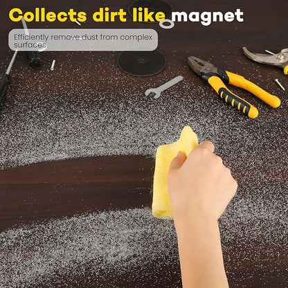 CAREGY 48Pcs Tack Cloth for Removing Dust from Woodworking, Sanding Particles