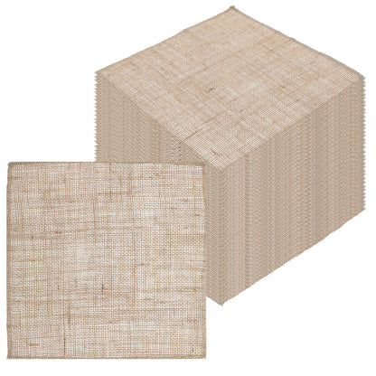 36 Pcs 10 x 10 Inches Burlap Jute Squares Finished Edges Square Fabric Farmhouse Burlap Placemats Bulk for Home Party Wedding Table Cover Centerpieces Craft Supplies