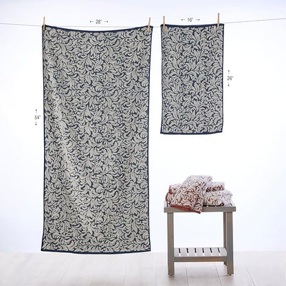 SKL Home Renan 100% Turkish Cotton Premium Bath Towel, 600 GSM, Soft &